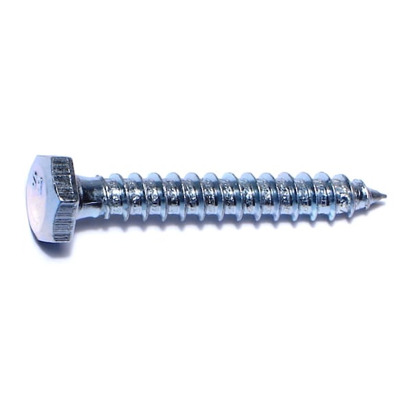 Midwest Fastener Lag Screw, 1/4 in, 1-3/4 in, Steel, Zinc Plated Hex Hex Drive, 20 PK 34984 - main